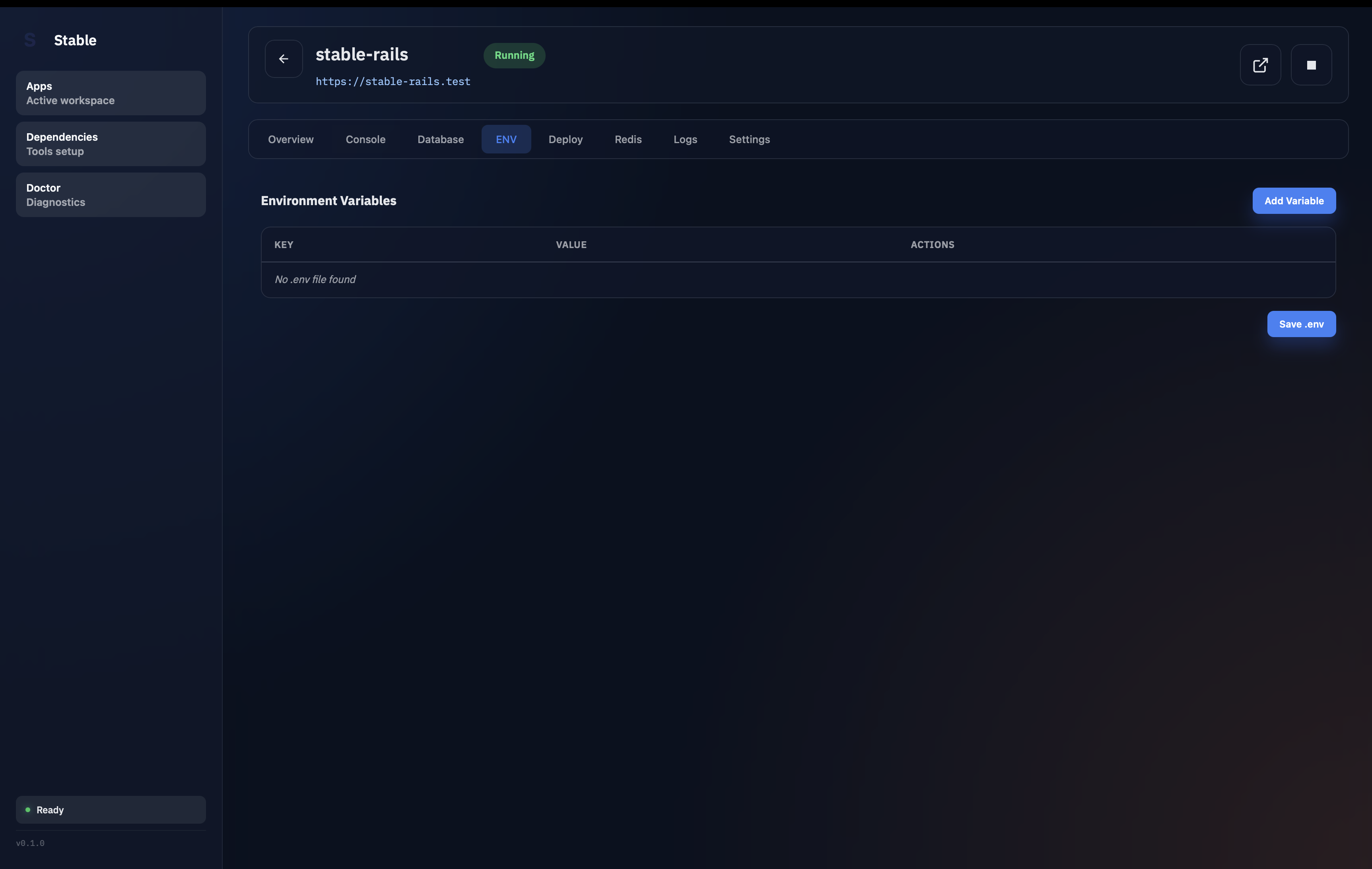 Environment Variables Manager